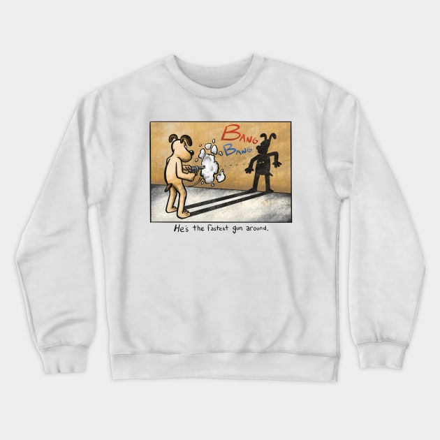 Bang Bang Lucky Gromit Crewneck Sweatshirt by tan-trundell